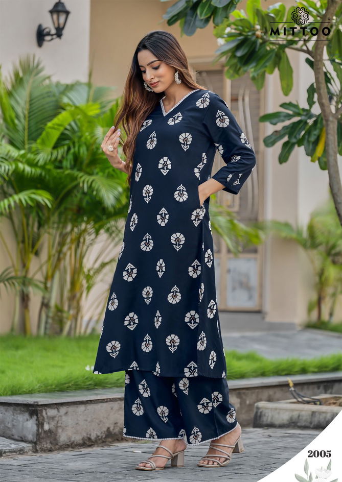 Sulekha By Mittoo Rayon Printed Kurti With Bottom Wholesale Price In Surat